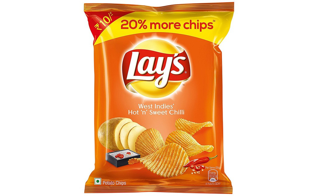 Lay's West Indies' Hot 'n' Sweet Chilli   Pack  25 grams